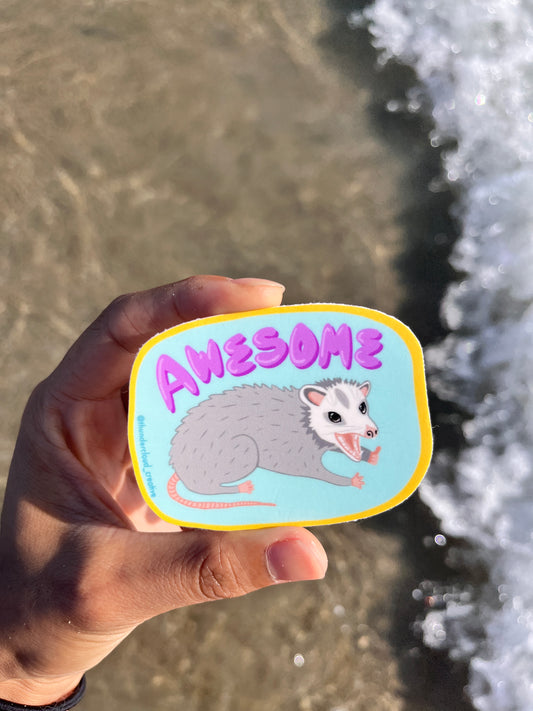 Awesome Possum Sticker