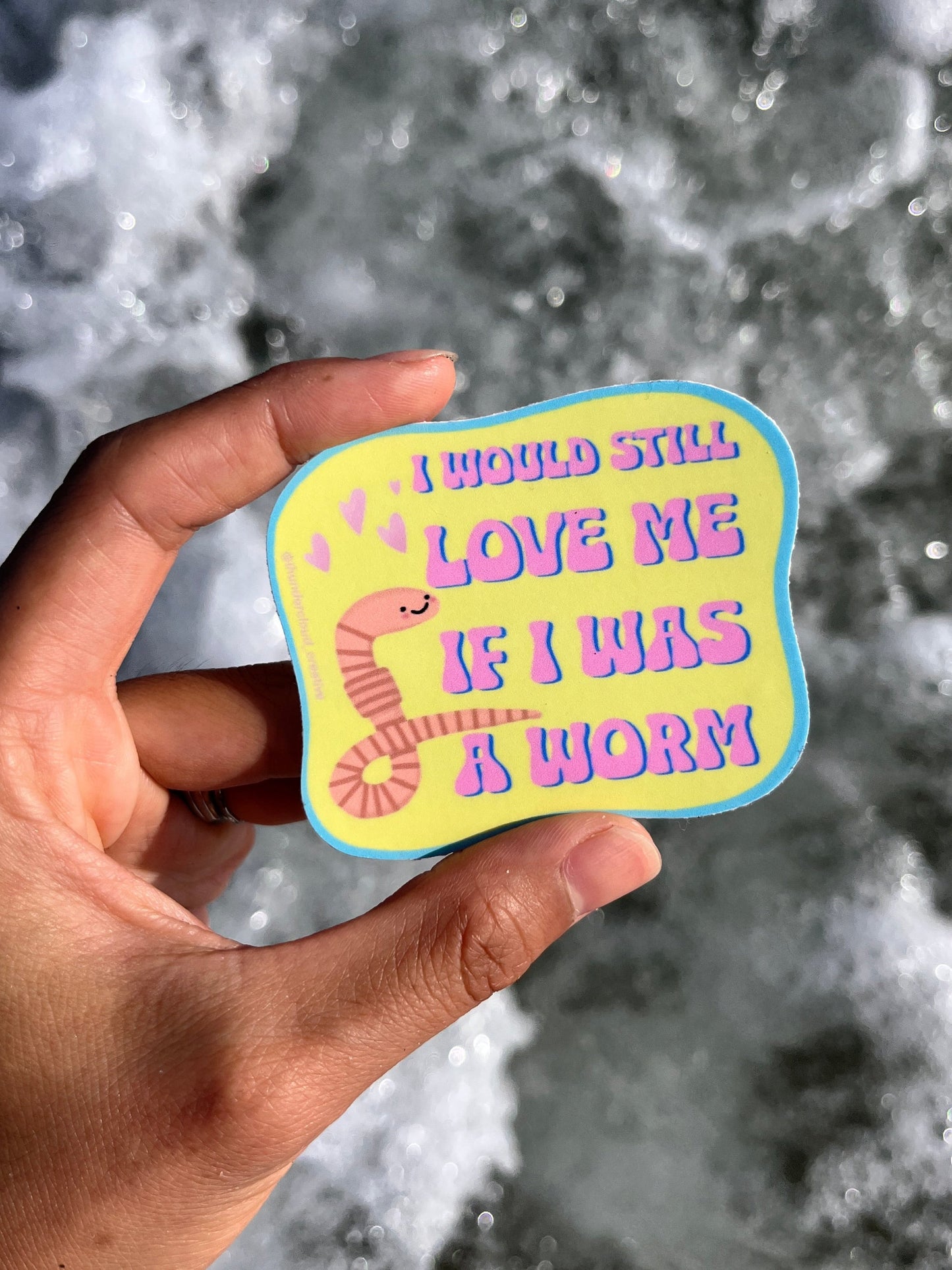 Worm Self-Love Sticker