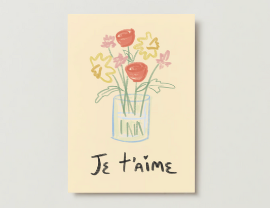 Je t'aime Greeting Card