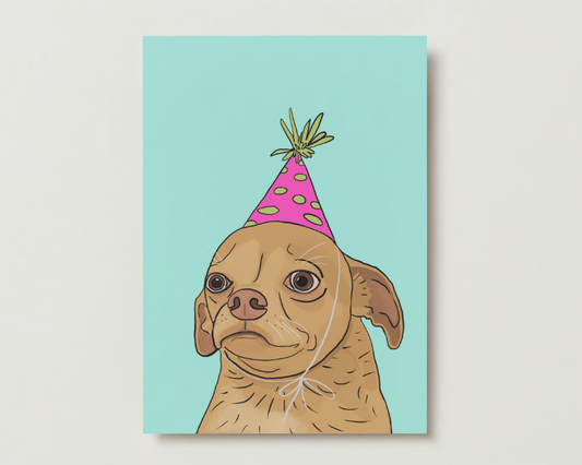 Party Pupper Greeting Card